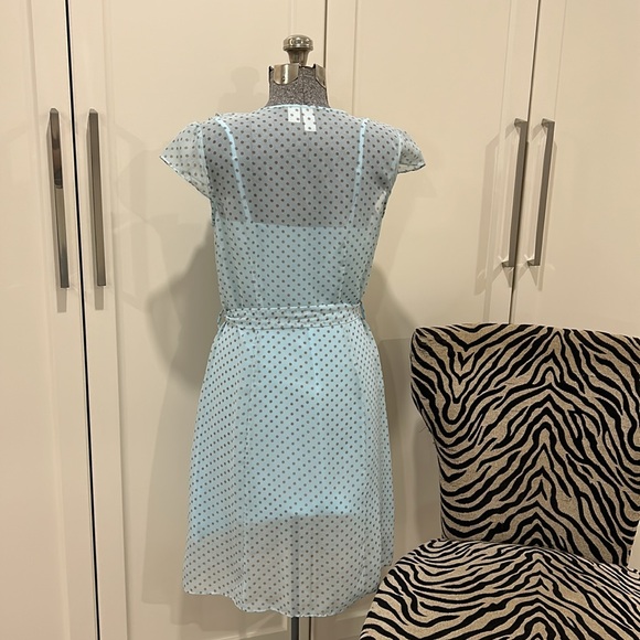 Sheer dress with jewelled buttons and lining - Picture 3 of 4